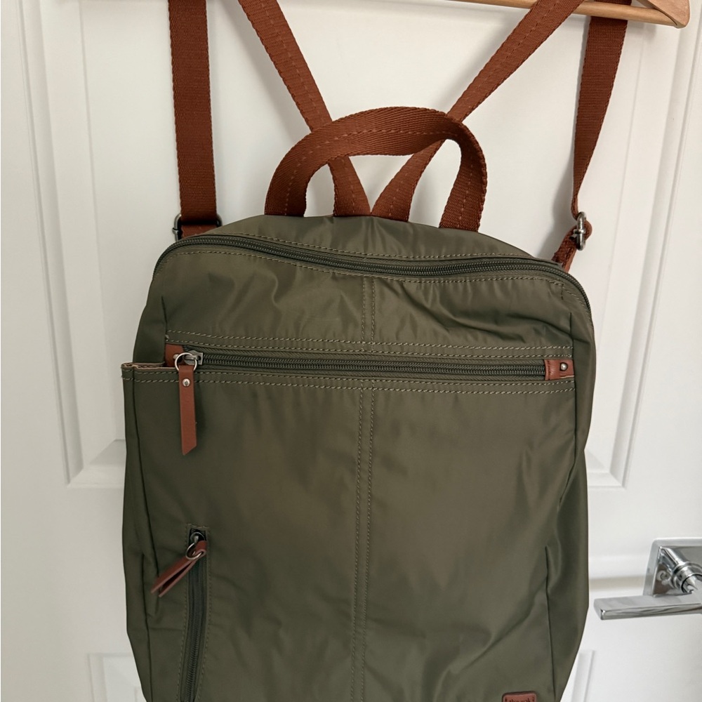 The Sak Olive and Brown Backpack